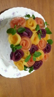 薔薇のケーキ